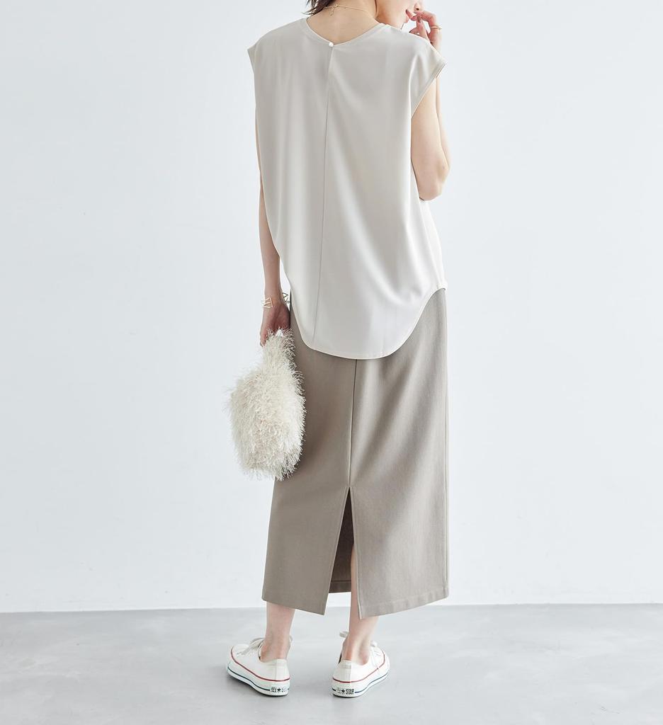 Cut Tops Cut Georgette Beige Sub [ROPE PICNIC] Women's (28)