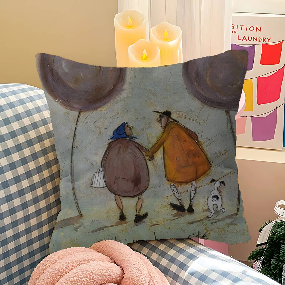 Sam Toft Art Abstract Landscape Cushion Cover Decorative Pillow Sofa Home Decor Case Pillow Cases
