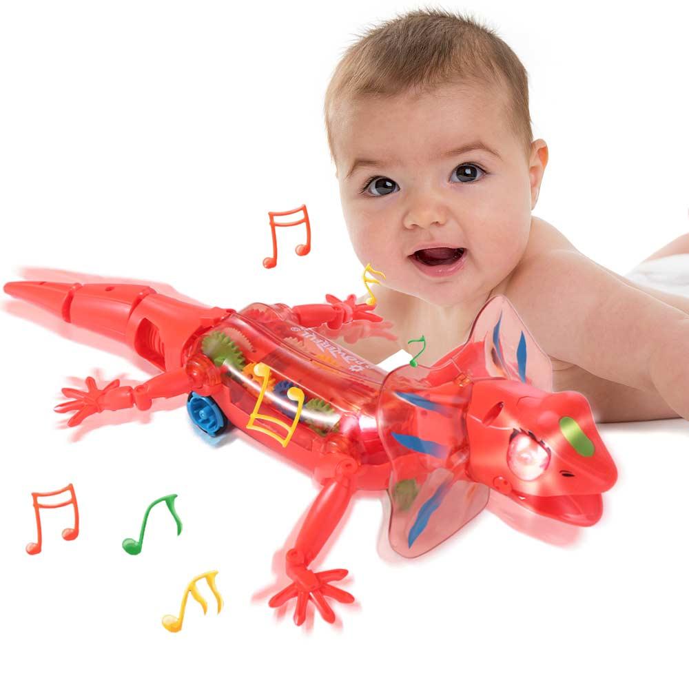 Lizard Electronic Pets Lizard Sounds Lights Crawling Electronic Animal Model  Girl