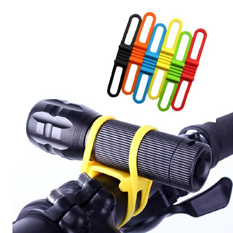 High Elastic Silicone Strap Bicycle Binding Strap Strap Lamp Strap for Mountain Bike Riding