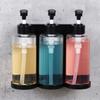 New 300ML Shampoo Bodywash Dispenser Bottles Wall-mounted with Pumps Empty Shampoo Bottles Large Capacity Amber Shower Bottles