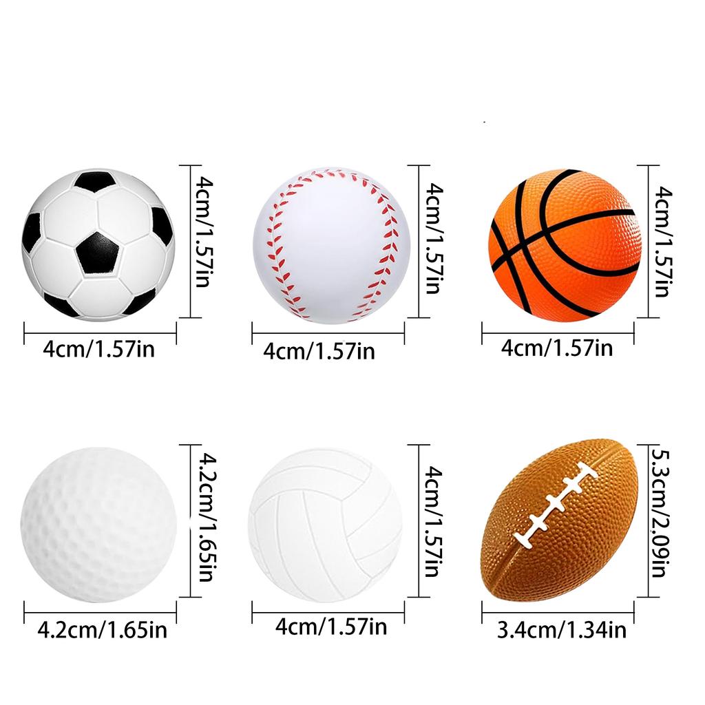 Stress Relieving Ball, Release Ball, Pinch Toy, Football, Basketball, Rugby, Pu Foam Ball, Portable Stress Relieving Tool