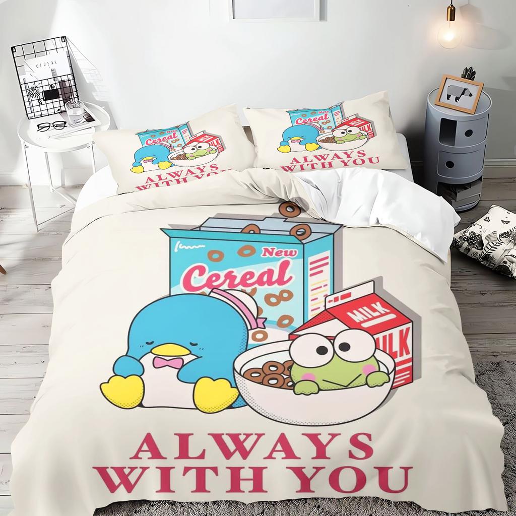 Tuxedo Sam 3-Piece 1 Quilt Cover One Piece Bedding Set Comforte Luxus Exquisite Birthday Gift 100% Polyester Home Decor