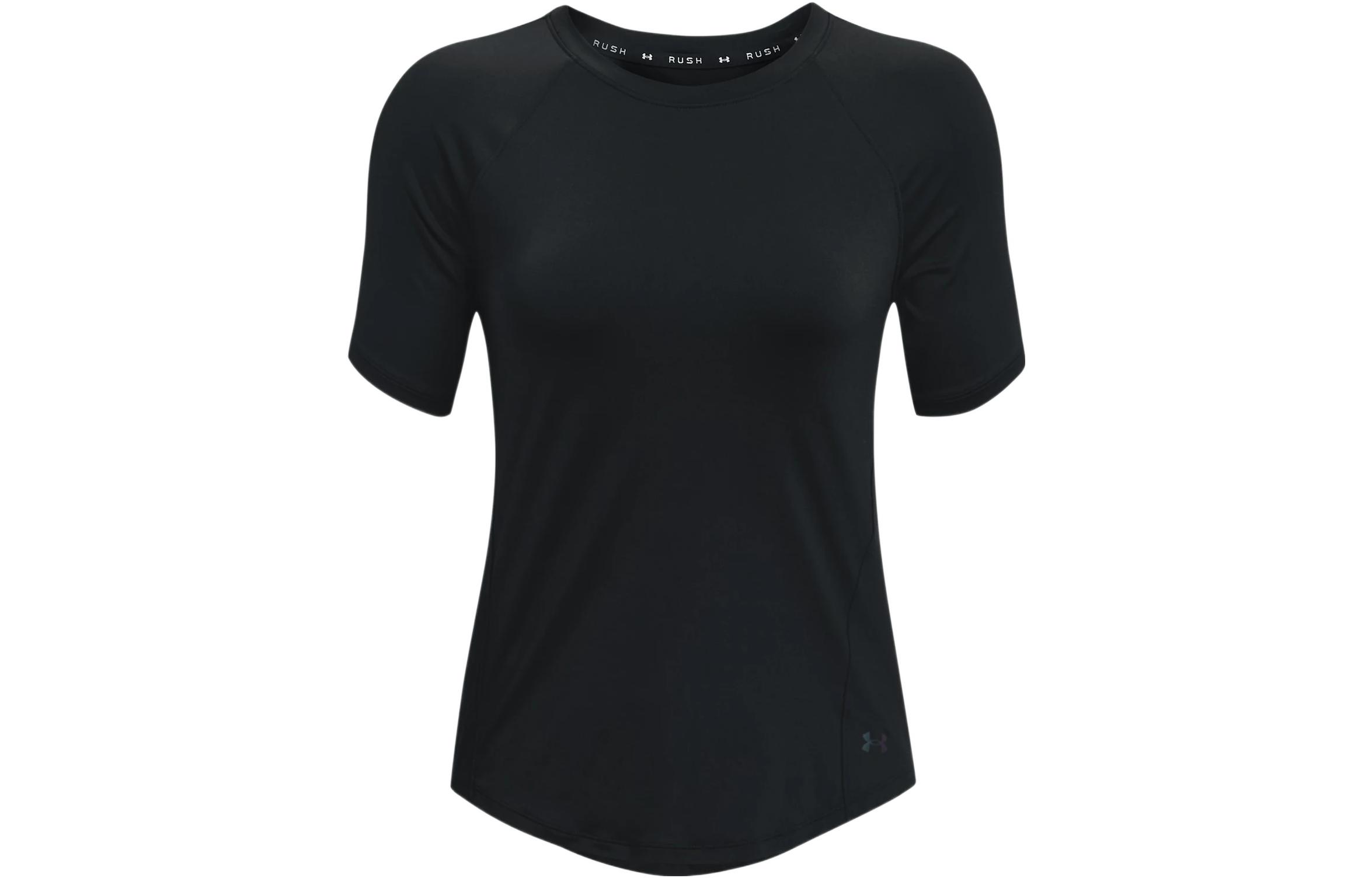 Under Armour RUSH Raglan Sleeve T Shirt Women s Black 1368178-001 XS