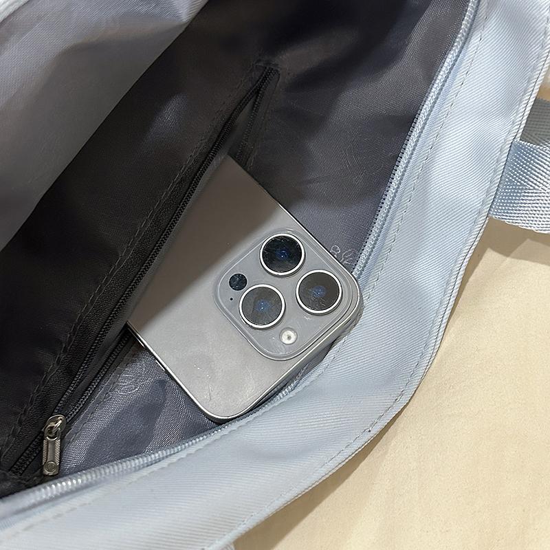 Colorblock Umhängetasche Damen College-Stil Schultertasche Junior High School Schülerinnen Große Kapazität Tragetasche