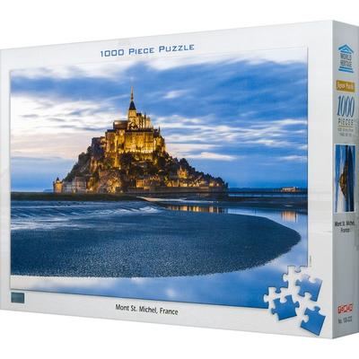 Mont-Saint-Michel Castle French Jigsaw Puzzle TMX-100-222, Mixed Colors, 1000 Pieces Jigsaw Puzzle, Childrens Games, Educational Toys