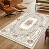 Elegant Floral Pattern Design Non-Slip Home Carpet Design for Office Decor Living Room Bedroom Gift