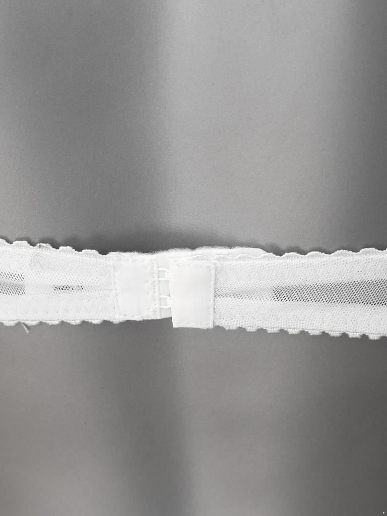 Womens Floral Lace Underwired Brassiere Sheer Design Adjustable Strap Unlined Lingerie Bra