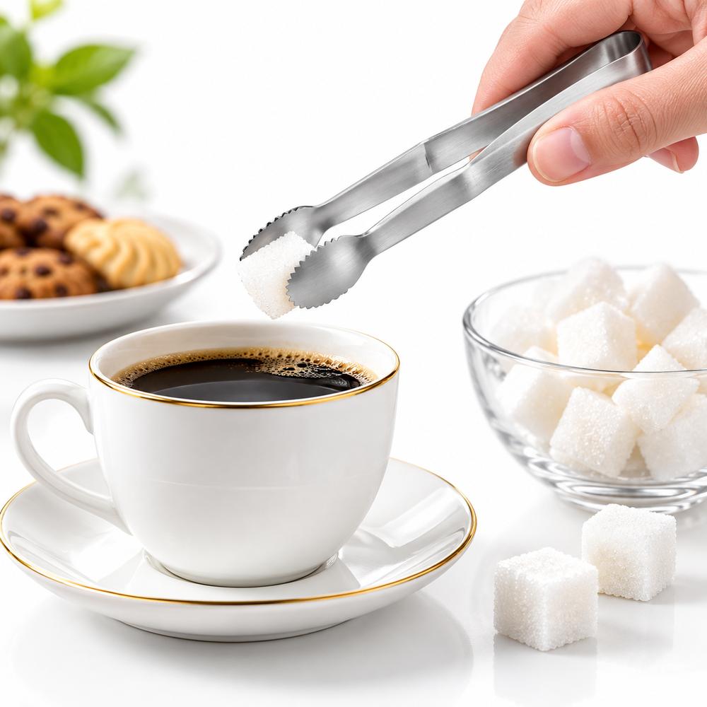 Mini Food Tongs Food Grade Ice Cube Tongs New Sugar Cubes Tongs  Party Supplies