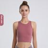 Women's sleeveless yoga exercise breathable top