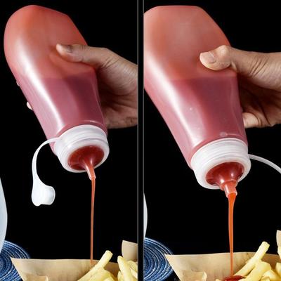 550/680ml Μπουκάλια Σάλτσας για Πίεση Διανομέας Καρυκευμάτων Μεγάλο Στόμιο Αδιάβροχο Κουζίνας Μπουκάλι για Καρυκεύματα Σάλτσα Σαλάτας Ελαιόλαδο