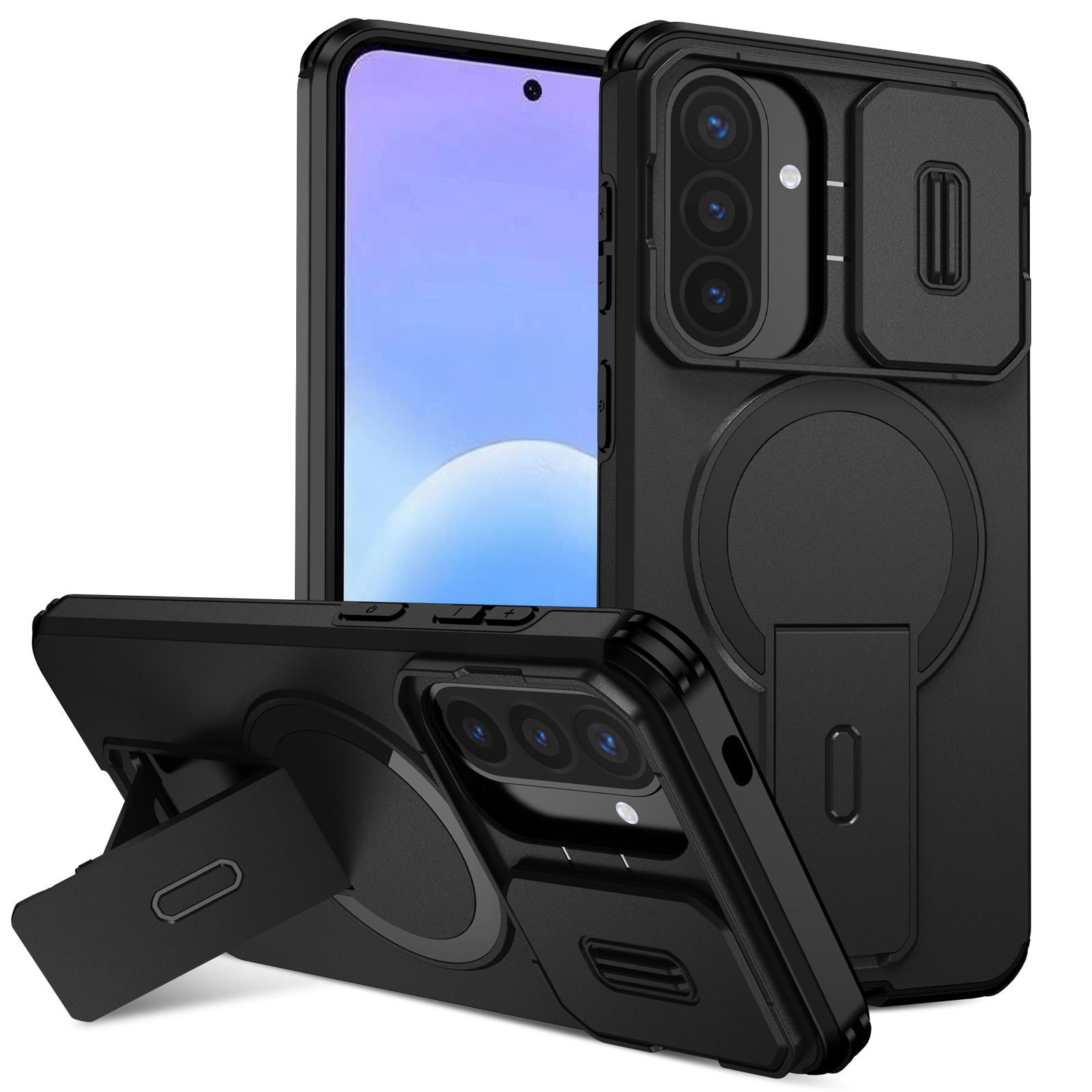 

For Samsung Galaxy A57 5G A17 A37 A56 A36 A16 A26 A55 A15 Stand Holder Mobile Phone Bag Case for Samsung A57 A 57 4G Cover Galaxy A15 5G чорний