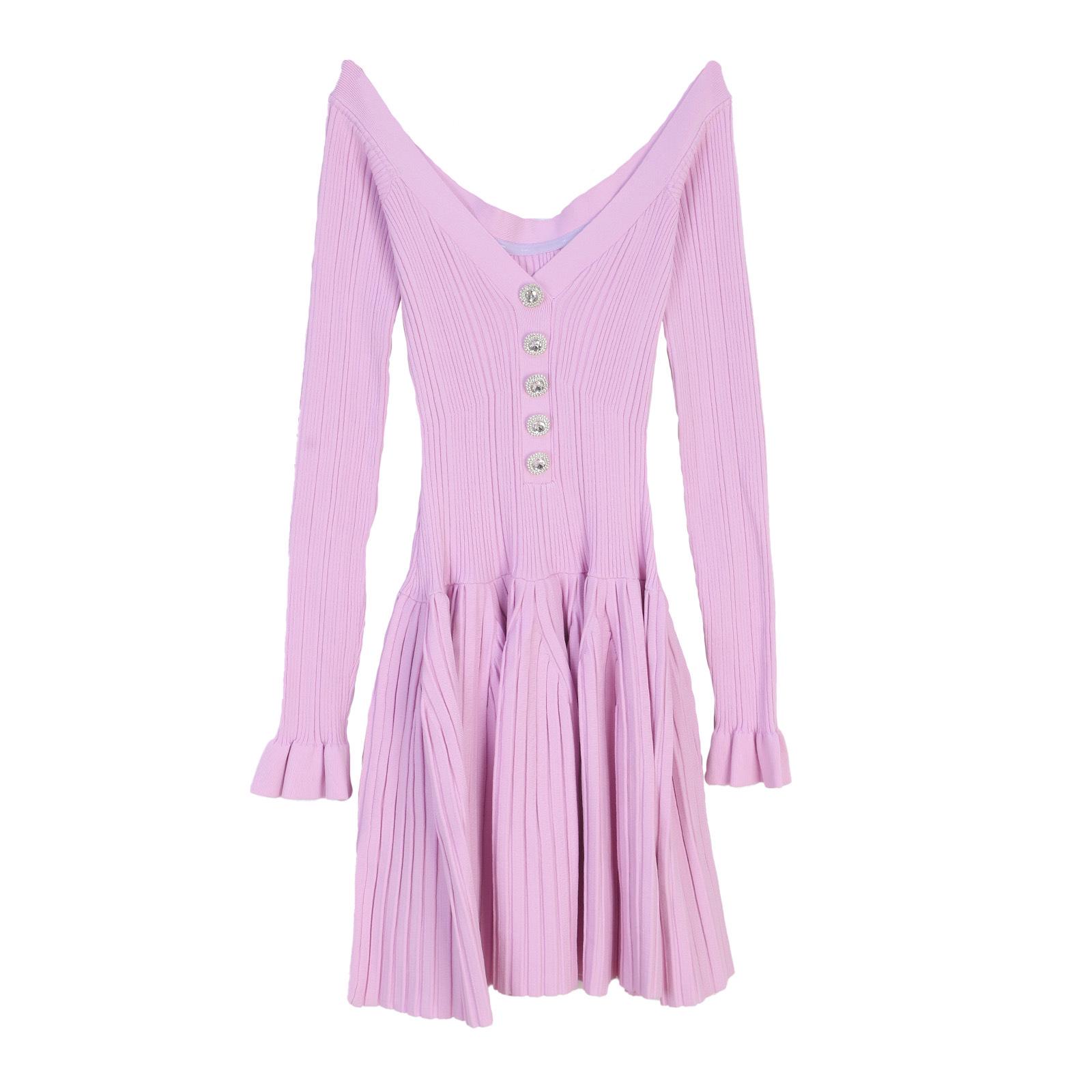 

Весенне-летнее платье французской светской львицы с открытыми плечами, приталенное: Сексуальный, Милый, Острый XL