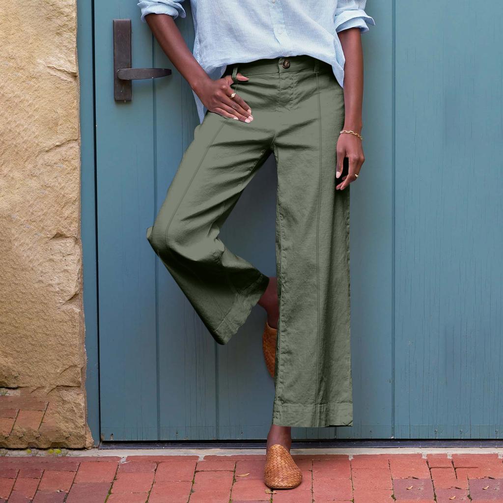 Women'S Sports Fitness Pants Casual Loose Elastic Jogging Pants Straight Wide Leg Pants Casual Pants Yoga Pants