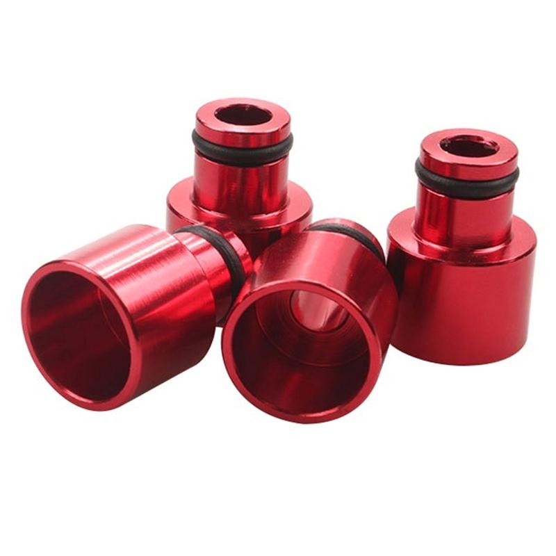 AA92-4PCS Fuel Injector Adapters Hat Fuel Nozzle Spacers Extenders Car Top Cap Accessories For B16 B18 D16Z D16Y