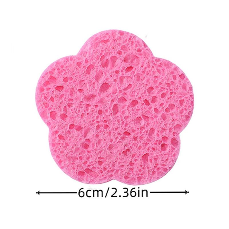 10PCS Natural Facial Sponges Reusable Facial Sponges Deep Cleansing Foam Pad For Daily Use Cleansing  Exfoliating Makeup Removal
