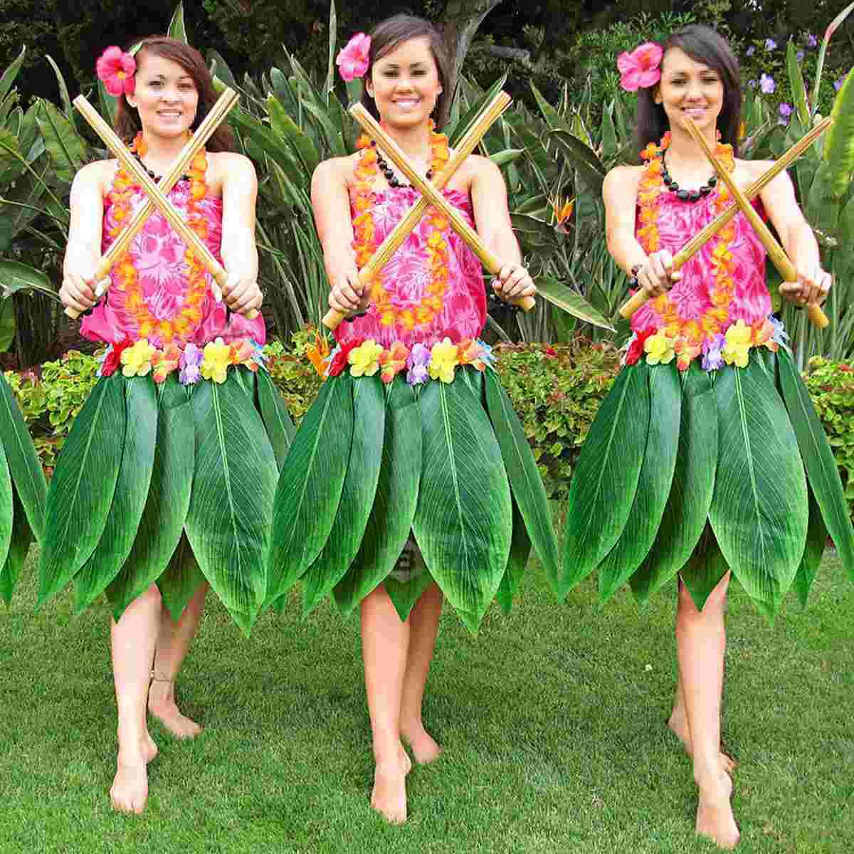 

12pcs Hawaii Flower Garland Necklace for Festival Luau Beach Party (Purple + Blue + Pink + Green + Yellow + Red) L