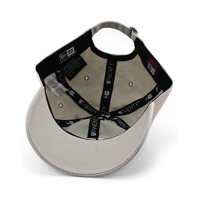 [New Era] UFC Collaboration Cap 9TWENTY Strapback LOGO STRAPBACK CAP Hat Men's Women's Unisex MMA Low Profile Cap Stone 920 LOW PROFILE [Parallel Impo