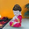 Polyresin Buddha Idol Decorative Showpiece Little Baby Monk Buddha, Pink
