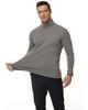 Turtleneck for Autumn and Warm [Hyzhwl] Men's Long-Sleeve T-Shirt, Thick, Warm, Insulated, Winter, Plain,