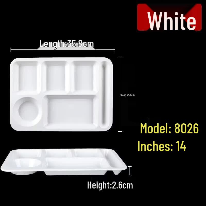 HANDUNYOU Commercial Melamine Divided Plate