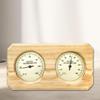 Dual Temperature And Humidity Meter Wall Mounted 2 In 1 Wooden Sauna Thermometer Hygrometer For Hotel Sauna Room