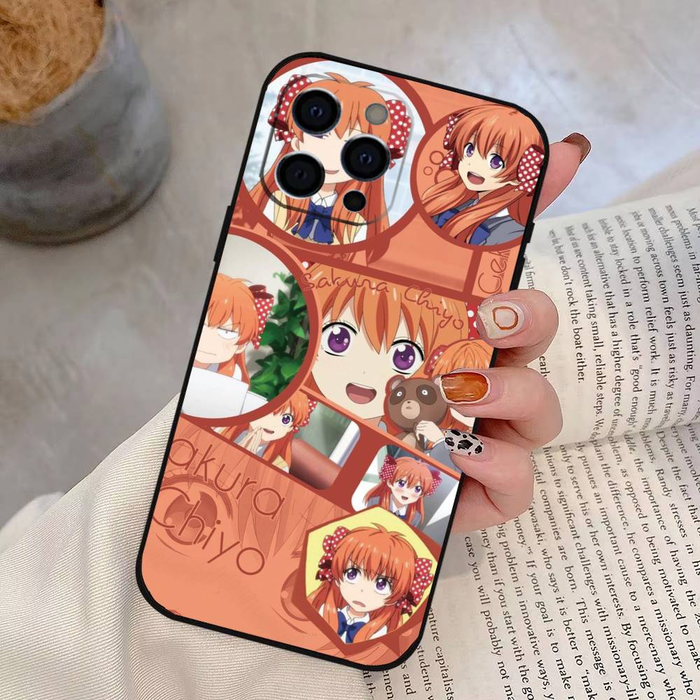 Monthly Girls Nozaki Kun Chiyo Sakura  Phone Case For iPhone 17, 16,15,14,13,12,11 Plus,Pro Max, Others Soft Black Cover