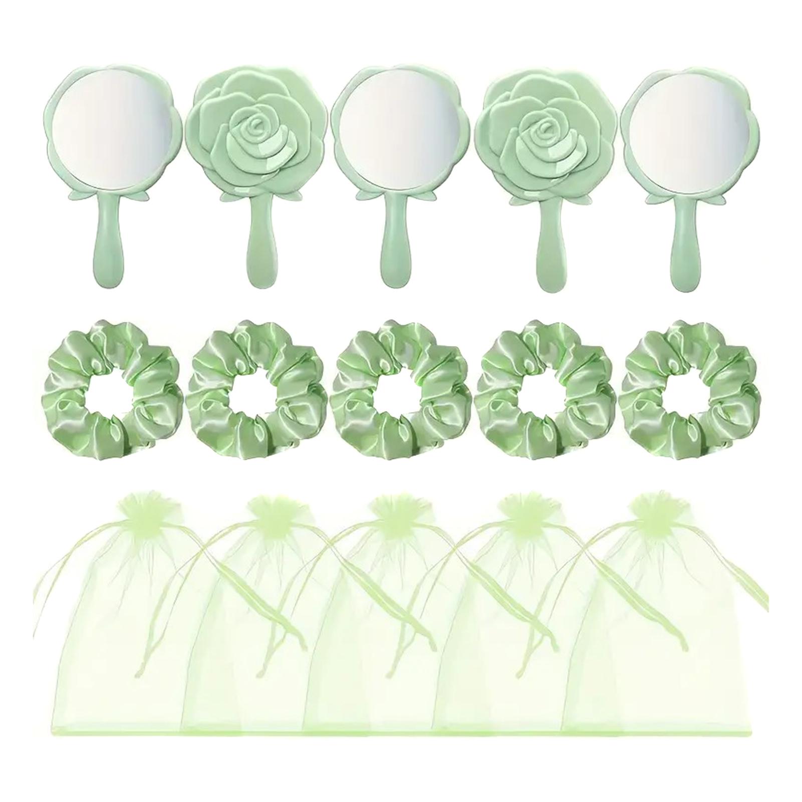 

15 шт. Ручное зеркало для макияжа Портативный набор косметических зеркал Для шоппинга Путешествий Вечеринки Креативное ручное зеркало для макияжа в форме розы