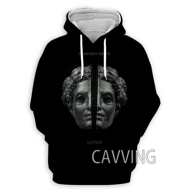 3D-tryck Parkway Drive Rock Hoodies Harajuku Hoodie Sweatshirts Toppar Kläder för Kvinnor/Män
