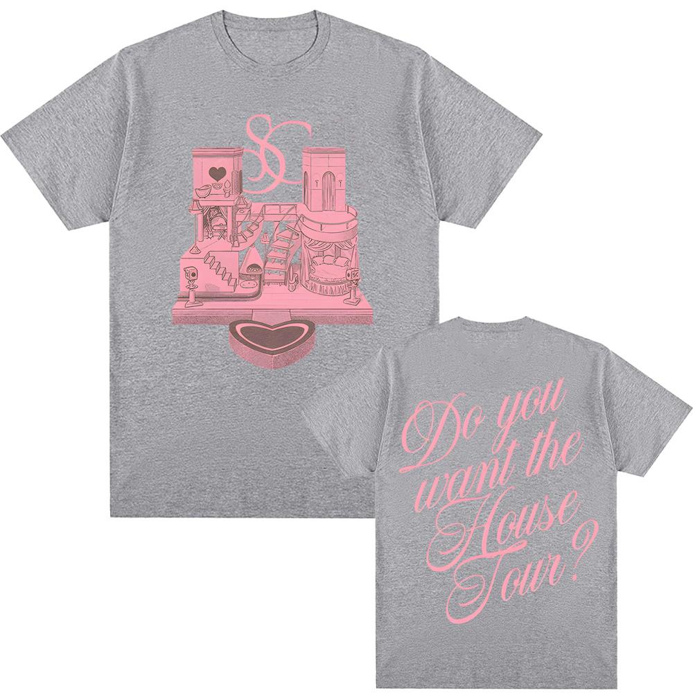 Haus Tour T-Shirt 2026 Neuer Stil Sabrina Carpenter Gleich Wie T Shirt 100% Baumwolle Rundhals Kleidung