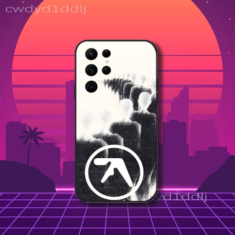 

A-Aphex Twin Syro LOGO Phone Case For Samsung S10,S21,FE,S21 ,S26,S25,S24,S23,Ultra,S9,S22,Plus Black Shockproof Silicone Sof Samsung S24