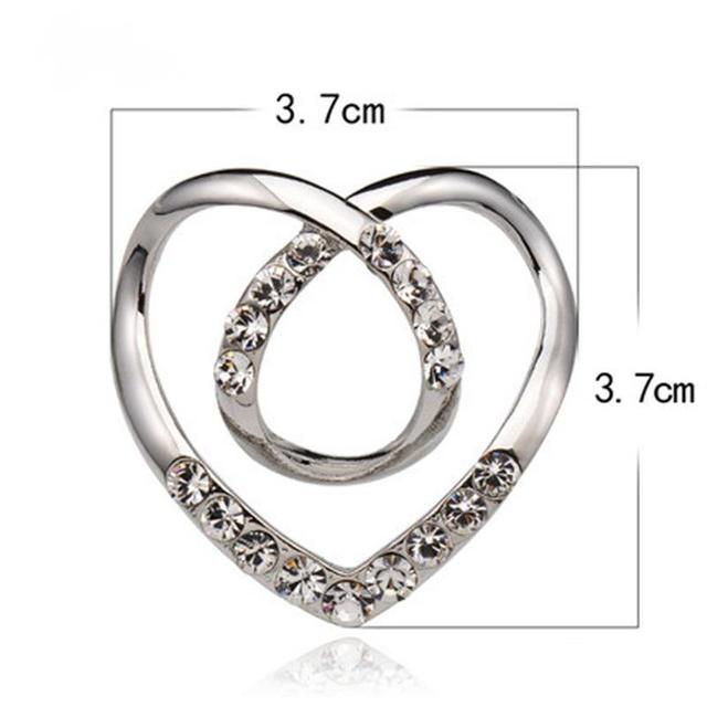 Love Scarf Buckle Geometric Flower Designer Clothing Corner Buckles Basic Minimalist Dual Purpose Hem Shirt T Shirt Buckle AccessoriesGeometric