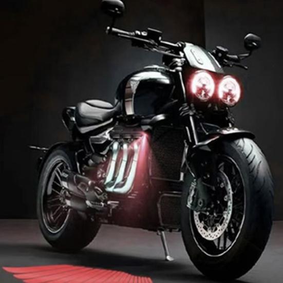 1 Pair Motorcycle Logo LED Light Motorcycle Projector Light 3W Angel