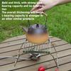 1pc 16/30cm Outdoor Striped Stainless Steel Alcohol Furnace Bracket Grid Oblong Folding Net Camping Bbq Thermostability Portable