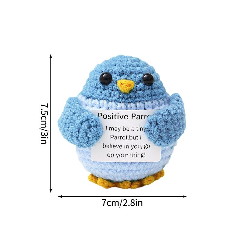 Cute Crochet Animals Ornament Frog Sea Turtle Duck Fox Ornament Desk Accessories Hand-knitted Figurine Finished Crochet Doll