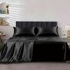 3pcs/set Ice Cooling Satin Bed Sheet Sets Smooth Bed Linen Household Mattress Protector  Hotel