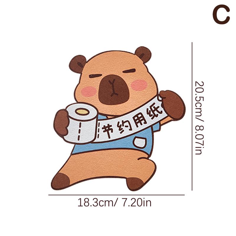 

Наклейка-дезодорант Capybara для ванной комнаты, наклейки на крышку унитаза, дезодорант, самоклеящаяся наклейка для удаления запаха, декор для ванной комнаты и гостиной as the picture