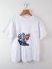 Looney Tunes T Shirt Mens M White Taz Bugs Train Rail