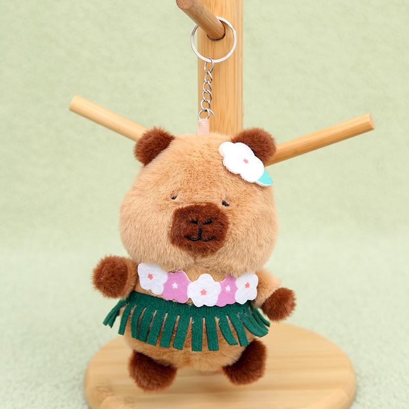 

Capibala Keychain Plush Cute Cartoon Animal Girls Schoolbag Decorative Pendant фиолетовый