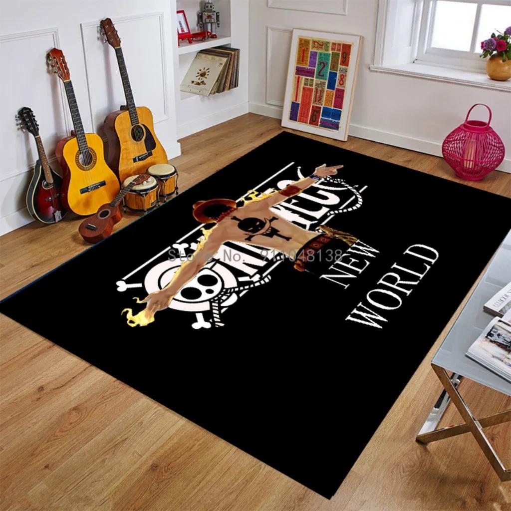 2026 Anime One Piece Japan Cartoon Teppich Teppich Für Wohnzimmer Schlafzimmer Sofa Fußmatte Dekoration Kinder Spielen Rutschfester Boden