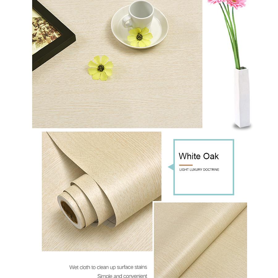 Rola Tapet Autoadeziv Impermeabil PVC Mobilier Dulapuri Folie Decorativă Vinil Autocolante Granulație Lemn Pentru Bricolaj Decor Acasă