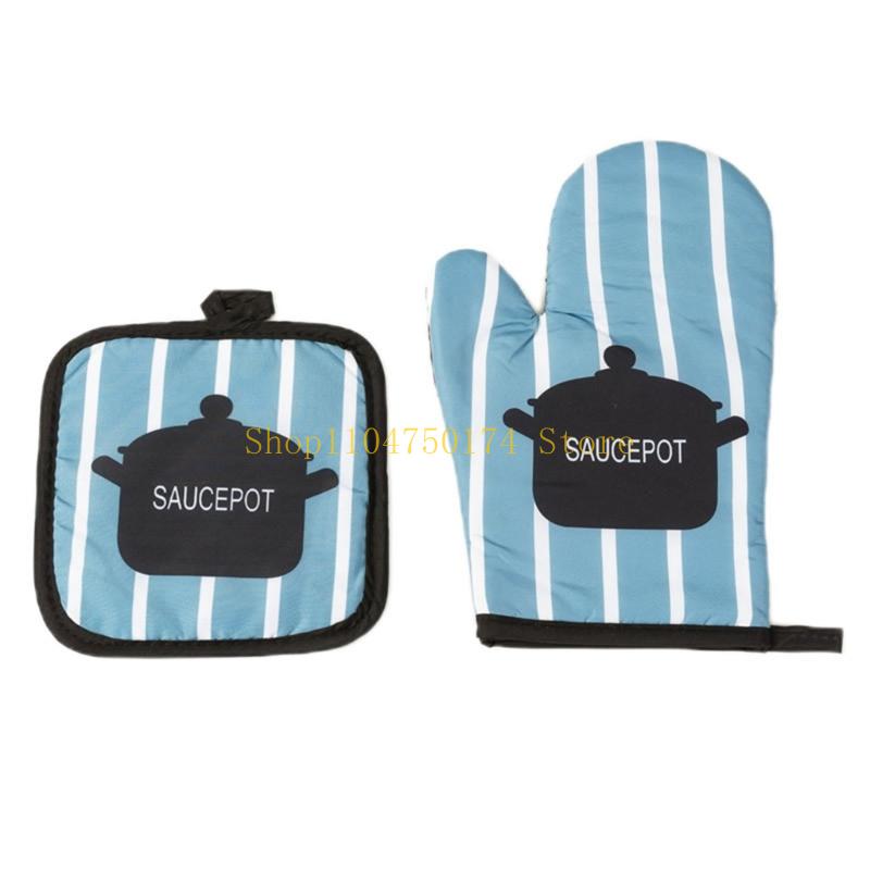 Kochhandschuhe Backhandschuhe Ofenhandschuhe mit Matte Kochen Mikrowellenhandschuhe Einfach zu bedienen Top-Angebot