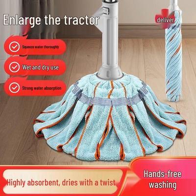 2025 Hands-Free Self-Wringing Rotating Lazy Mop with Extra-Thick Design