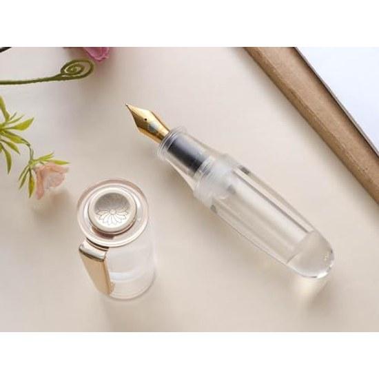 Fountain Pen WANCHER 1onewan PoChaCoCrystal Clear Mini (Cartridge Type Crystal M Medium)