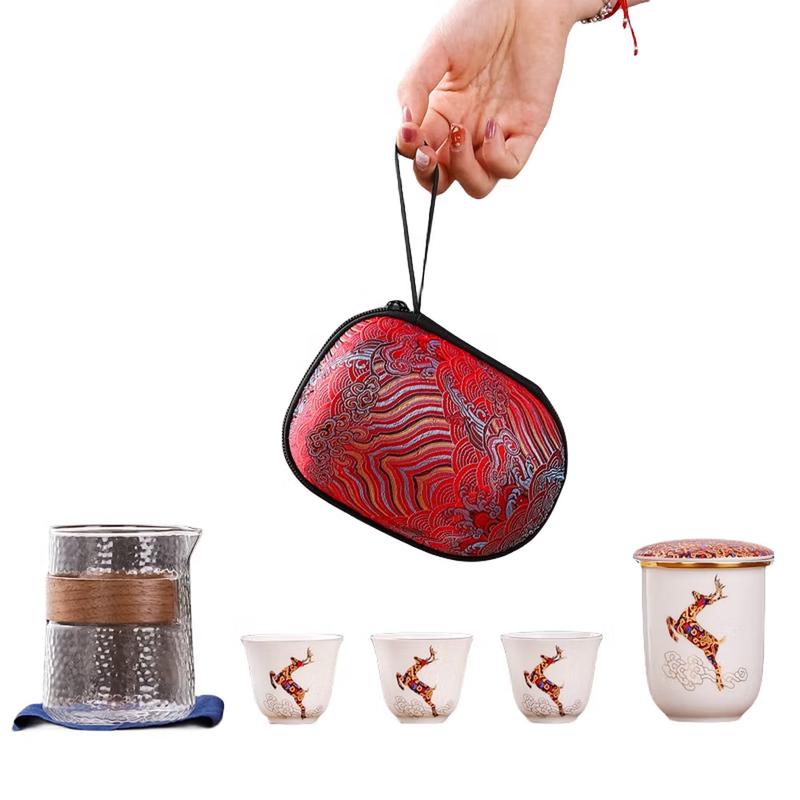 Zen Harmony White Porcelain Quick Tea Set