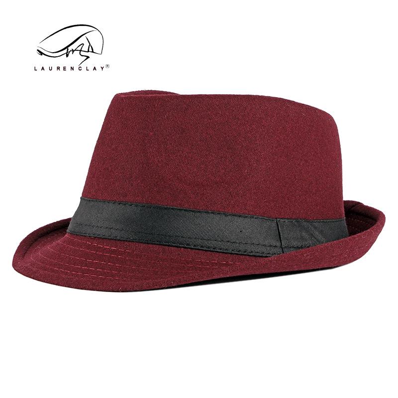 Frühling und Herbst Neue Mode Lässiger Zylinder Damen Britische Mode Schwarzer Jazzhut Wolle Vielseitiger Mittelalterlicher Hut Trend