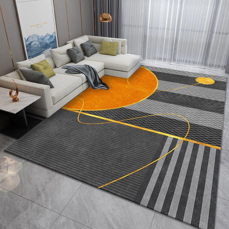 Light Luxury Printed Carpet for Home Living Room Coffee Table Bay Window Bedroom Japanese Style Carpet