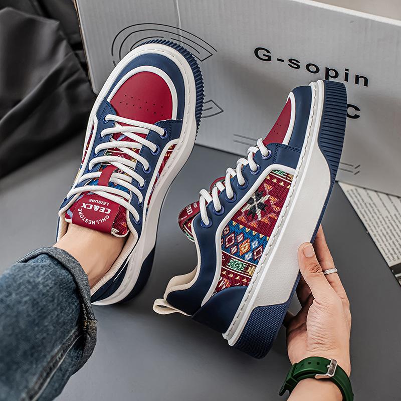 2025 Neue Herren-Sneaker Jugendlich Trendig Vielseitige Freizeitschuhe Dicksohlig Höhenverstärkend Leichtgewichtige Laufschuhe