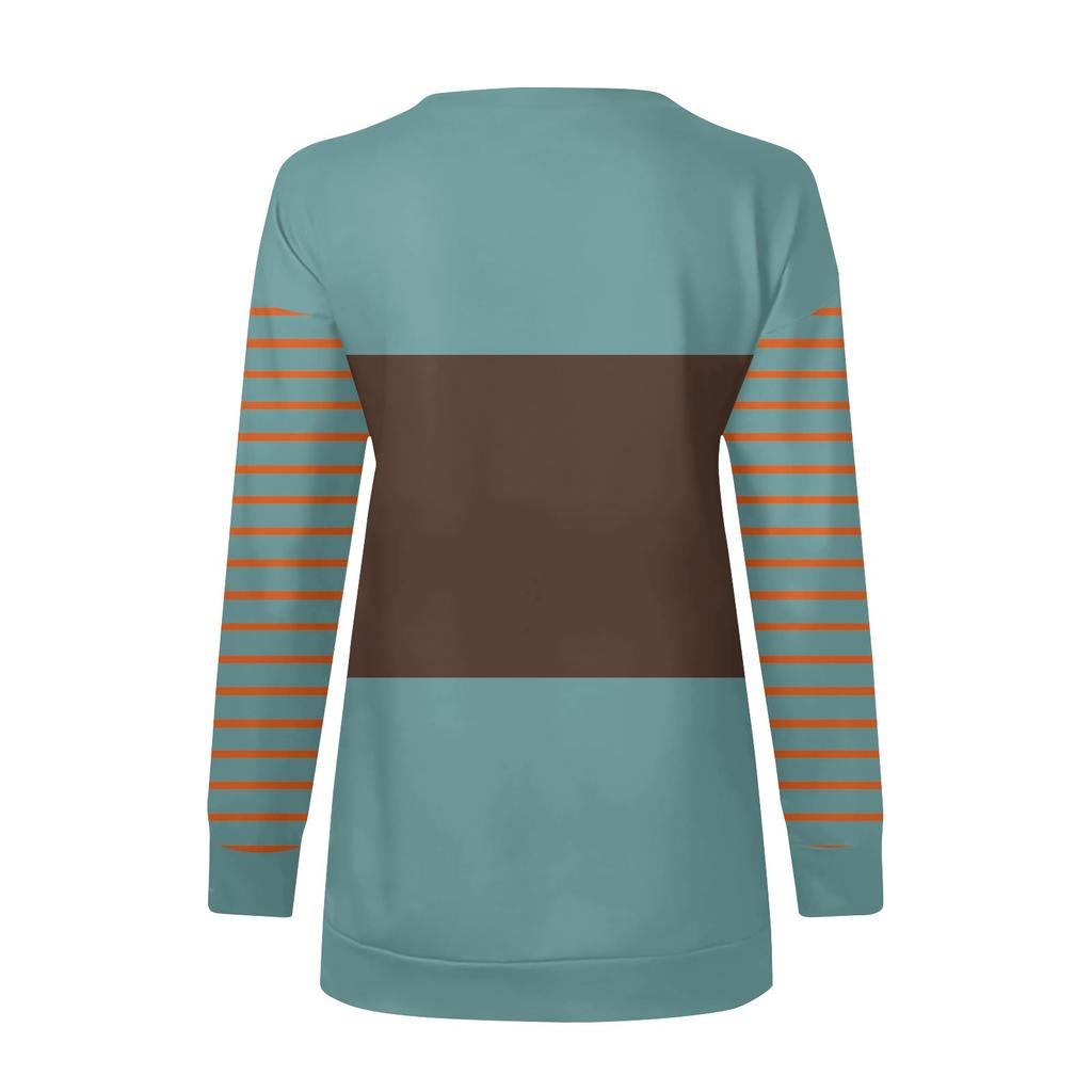 Women Casual Long Sleeve Basic Quarter Zipper Color Blocking Pullover Sweatshirts Casual Top Fall Clothes