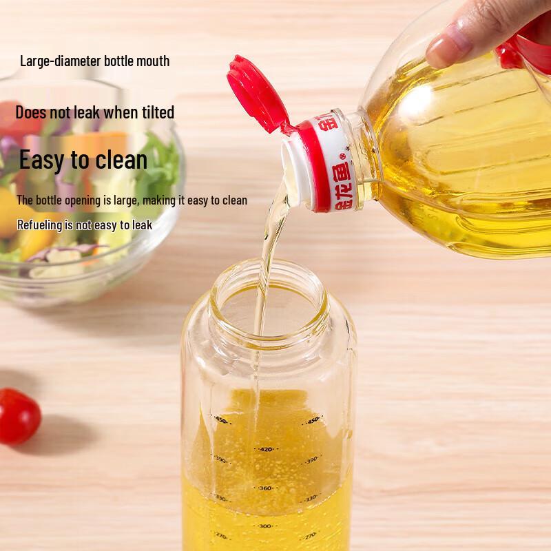 Homeglen Leak-Proof Glass Oil and Vinegar Dispenser Set